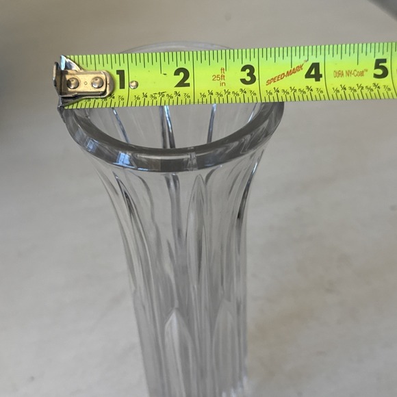 Mikasa Tall Crystal Flower Vase - Flared Neck - 9 7/8 inches - Picture 4 of 7